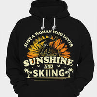 Just A Woman Who Loves Sunshine & Skiing Shirts