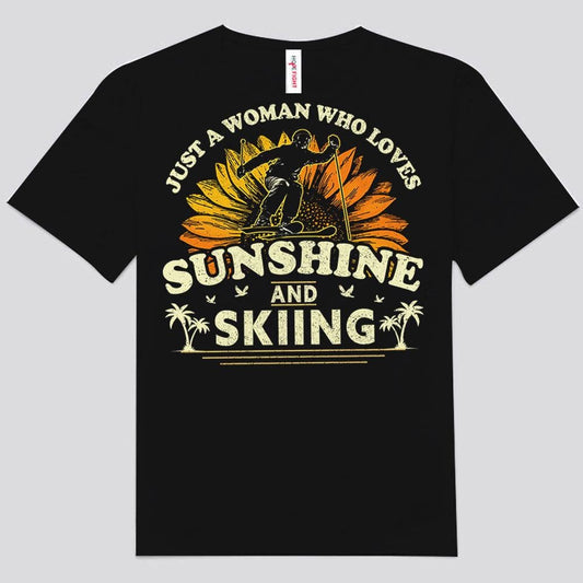 Camisetas de Solo una mujer que ama el sol y el esquí