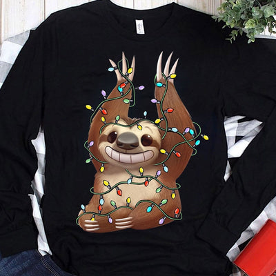 Funny Christmas Sloth Shirts