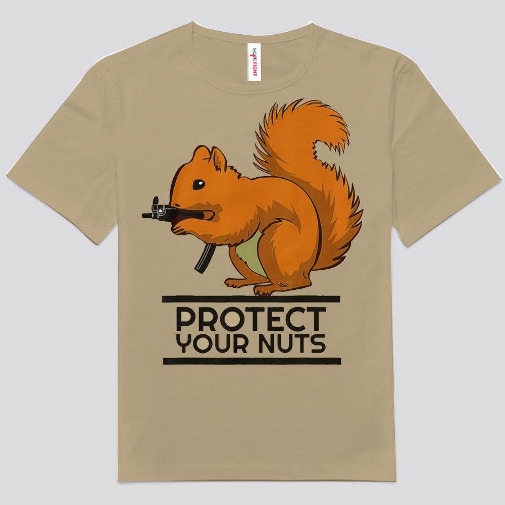 Camisetas de ardillas que protegen tus nueces