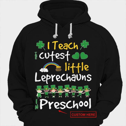 Enseño a los duendes más lindos en preescolar Camisetas personalizadas del Día de San Patricio