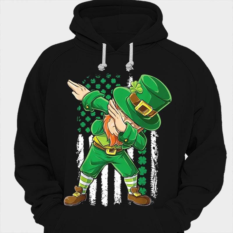 Camisetas del Día de San Patricio con duendes tocando