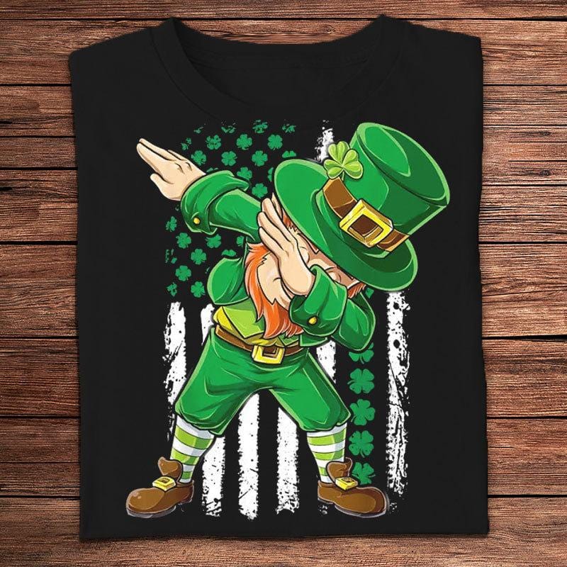 Dabbing Leprechaun St Patricks Day Shirts