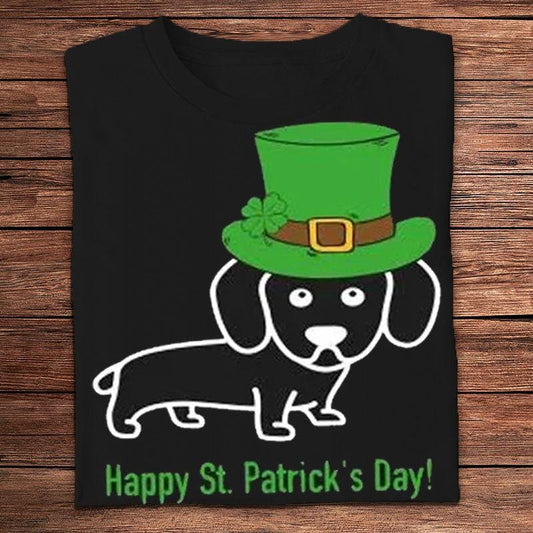 Camisetas para perros con el mensaje "Feliz día de San Patricio"