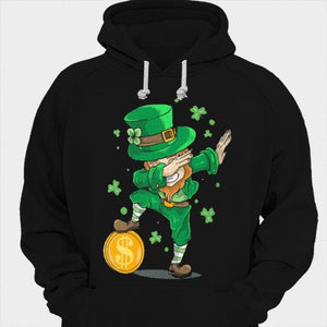 Camisetas divertidas del Día de San Patricio con duendes haciendo dabbing