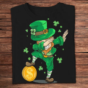 Camisetas divertidas del Día de San Patricio con duendes haciendo dabbing