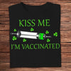 Kiss Me I'm Vaccinated St Patricks Day Shirts