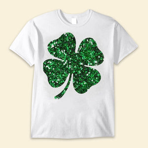 Glitter Shamrock St Patricks Day Shirts