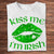 Bésame, soy irlandés, labios sexys, camisetas para el día de San Patricio