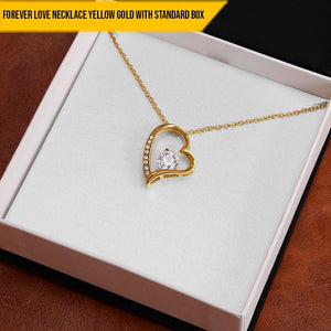 To My Girlfriend Forever Love Necklace - I Would Use My Last Breath To Tell You I Love You From Your Loving Boyfriend