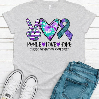 Peace Love Hope, Suicide Awareness Shirt