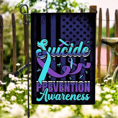 Ribbon Suicide Prevention Flag House & Garden