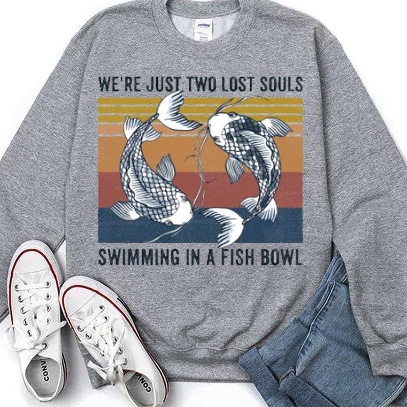 Somos solo dos almas perdidas nadando en una pecera Camisetas vintage