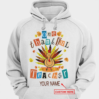 One Thankful Teacher Personalized Shirts