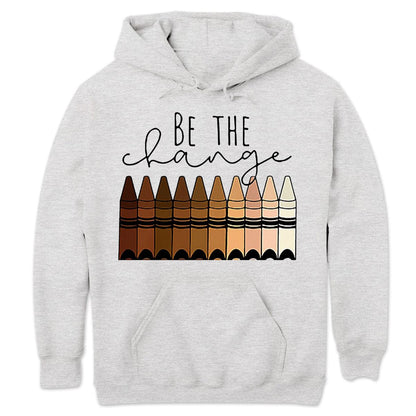 Camisetas para profesores: sé el cambio, camisetas para profesores con crayones