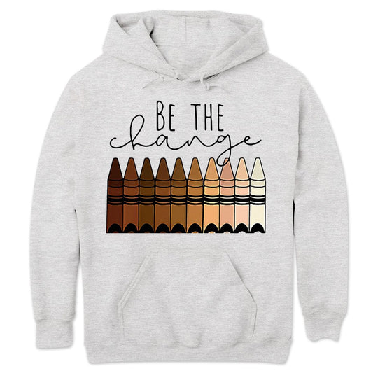Camisetas para profesores: sé el cambio, camisetas para profesores con crayones