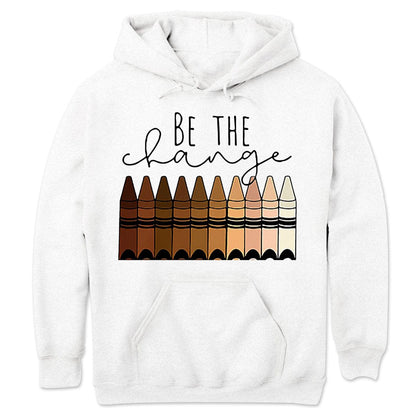 Camisetas para profesores: sé el cambio, camisetas para profesores con crayones