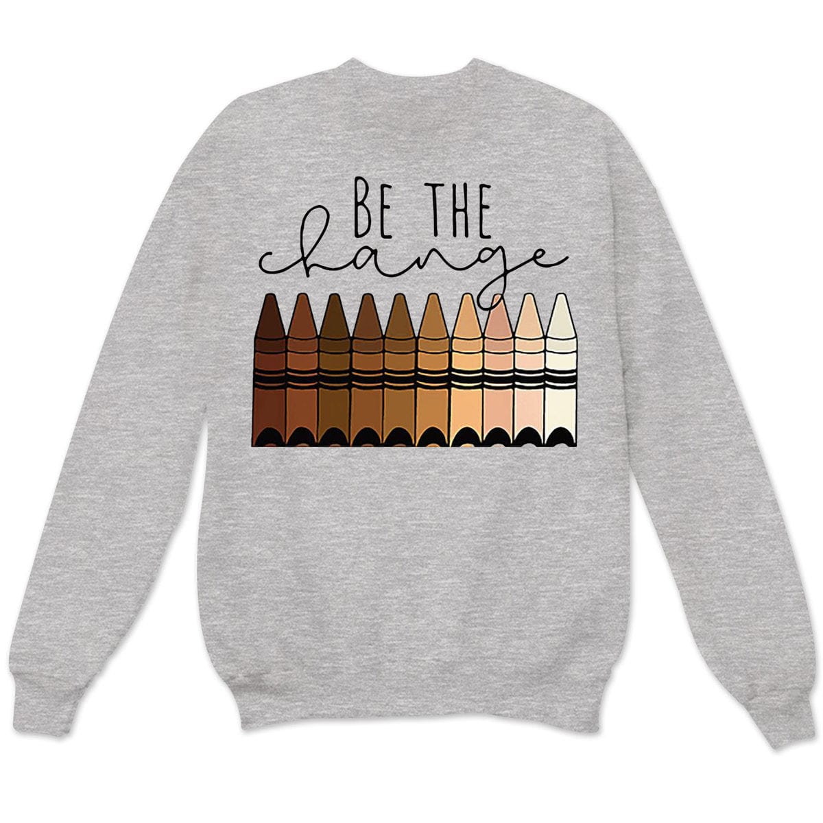 Camisetas para profesores: sé el cambio, camisetas para profesores con crayones