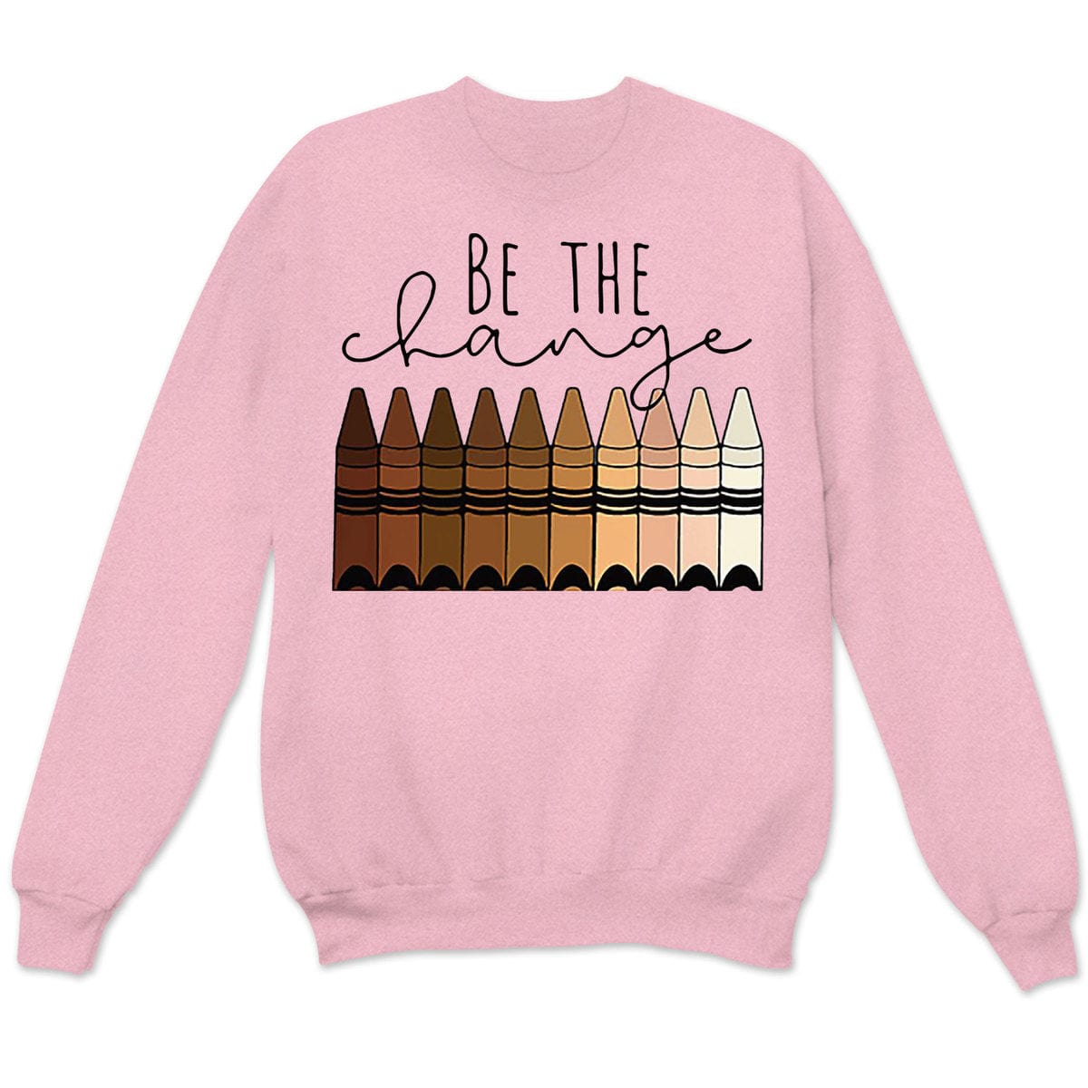 Camisetas para profesores: sé el cambio, camisetas para profesores con crayones