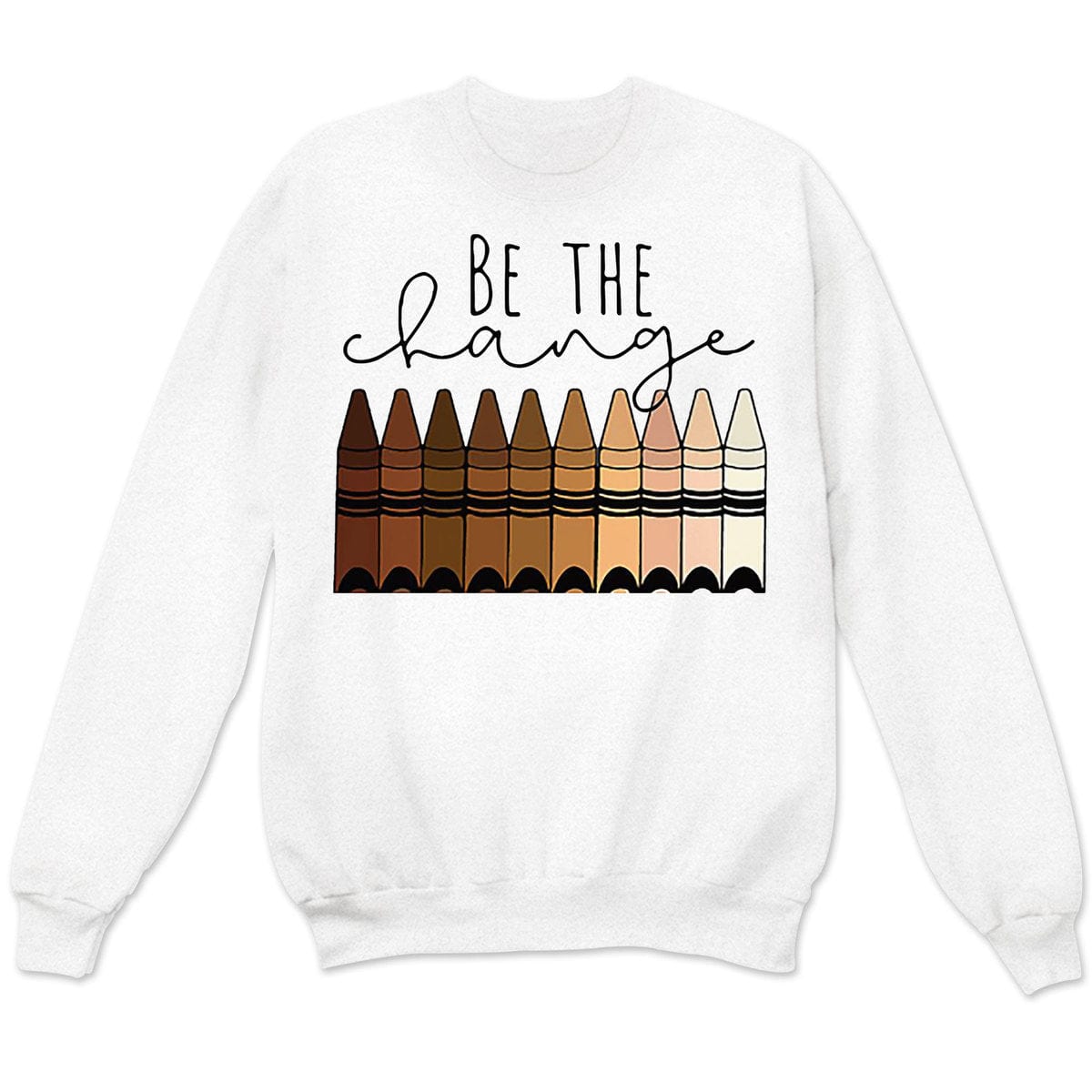 Camisetas para profesores: sé el cambio, camisetas para profesores con crayones