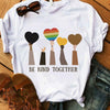 Teacher Shirts Be Kind Together, Hearts & Hands Teacher T Shirts