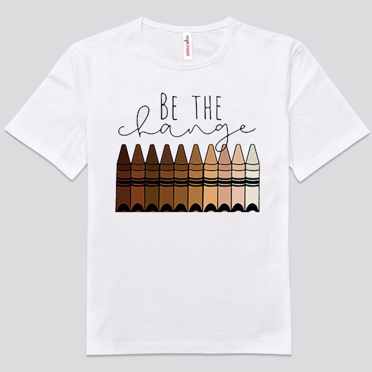 Be The Change Crayons Teacher Shirts