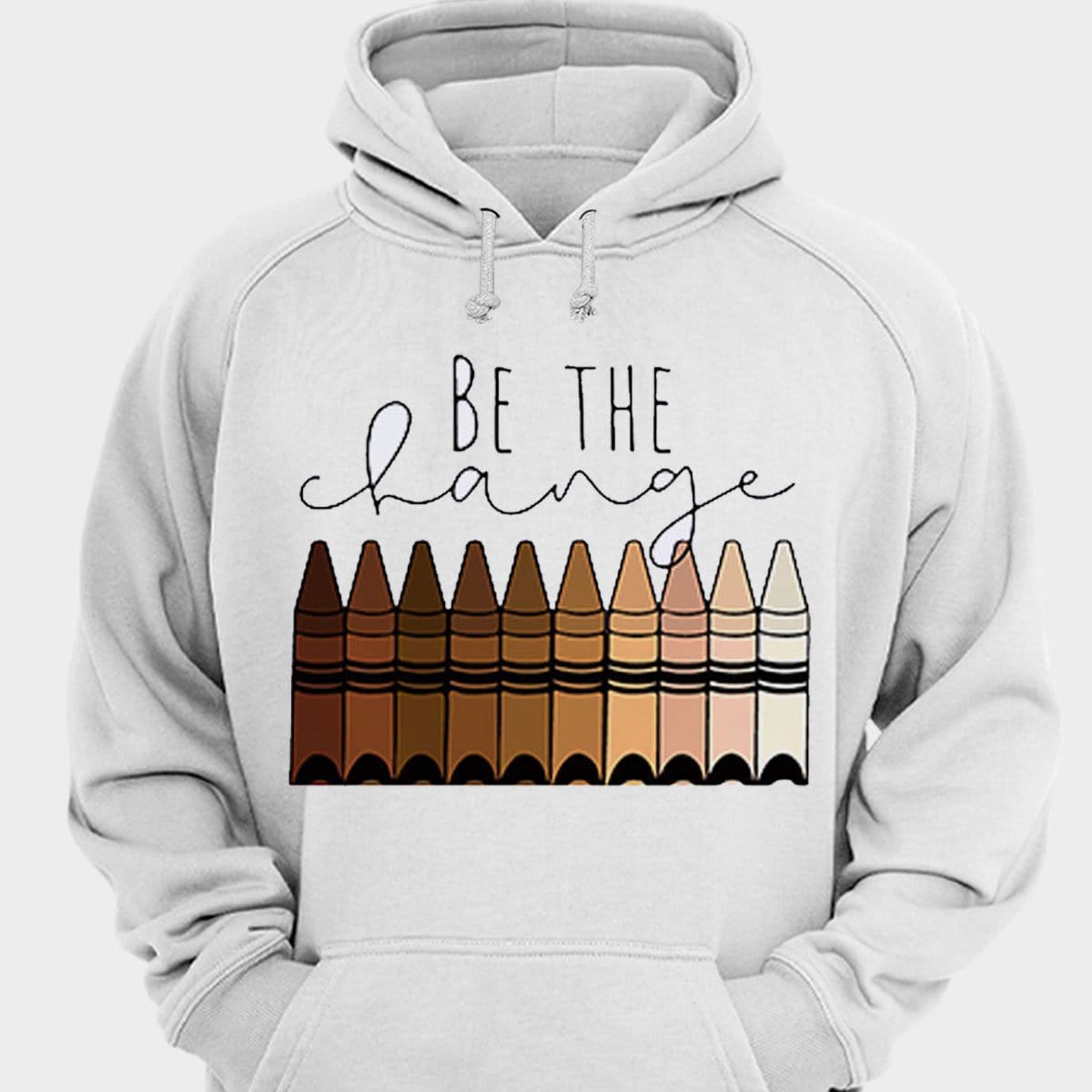 Camisetas para profesores con crayones "Be The Change"