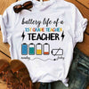 Elementary Teacher Shirts, 1st Grade Battery Life Monday To Friday, Funny Teacher Shirts