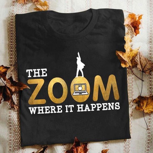 Camiseta de Zoom Teacher, el Zoom donde sucede, camisetas divertidas para maestros