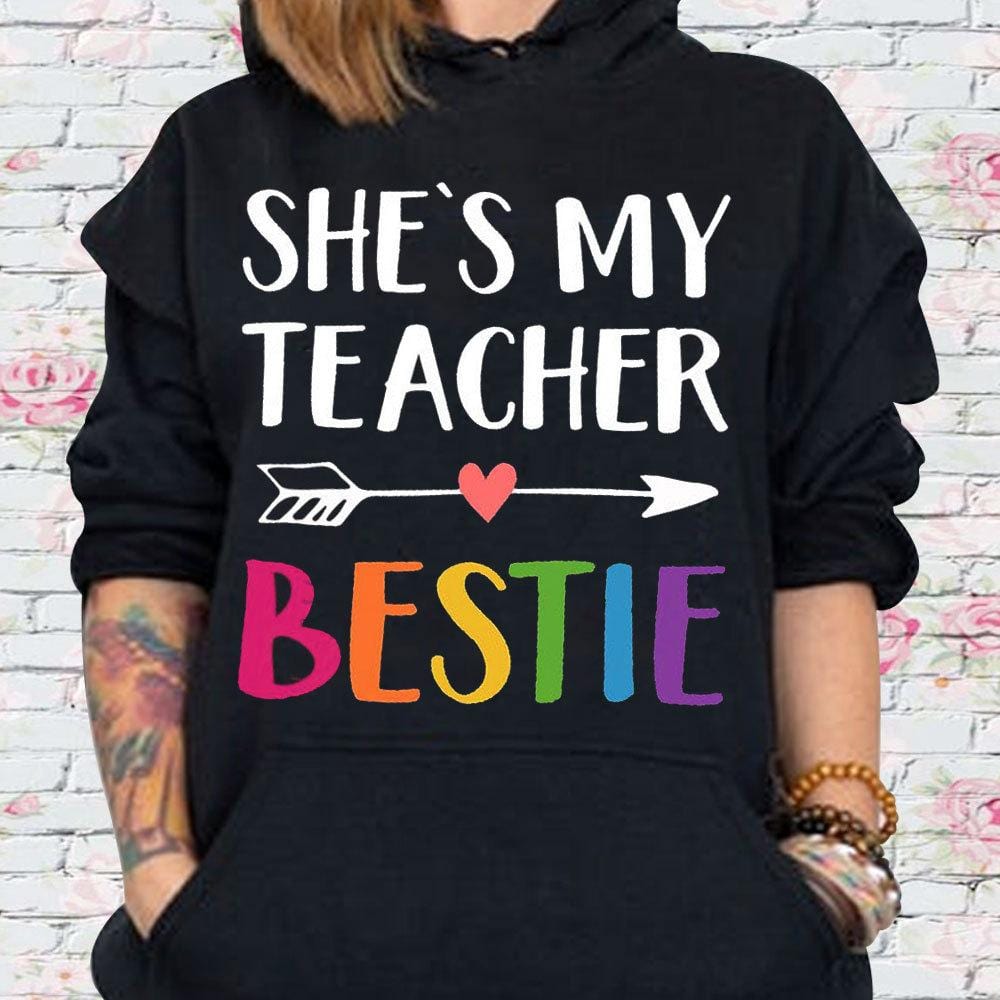 Camisetas de mejores amigas "Ella es mi maestra"