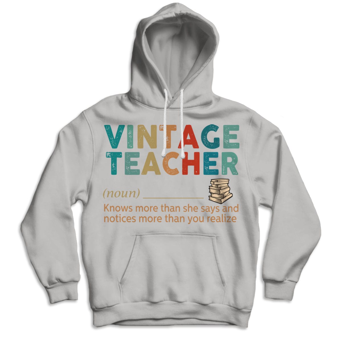 Vintage Teacher T Shirt, Noun Knows More Than She Says, Teacher Shirts