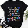 Music Teacher Shirts Helps Student Find Song In Heart Passion For Life, Gift For Music Teacher