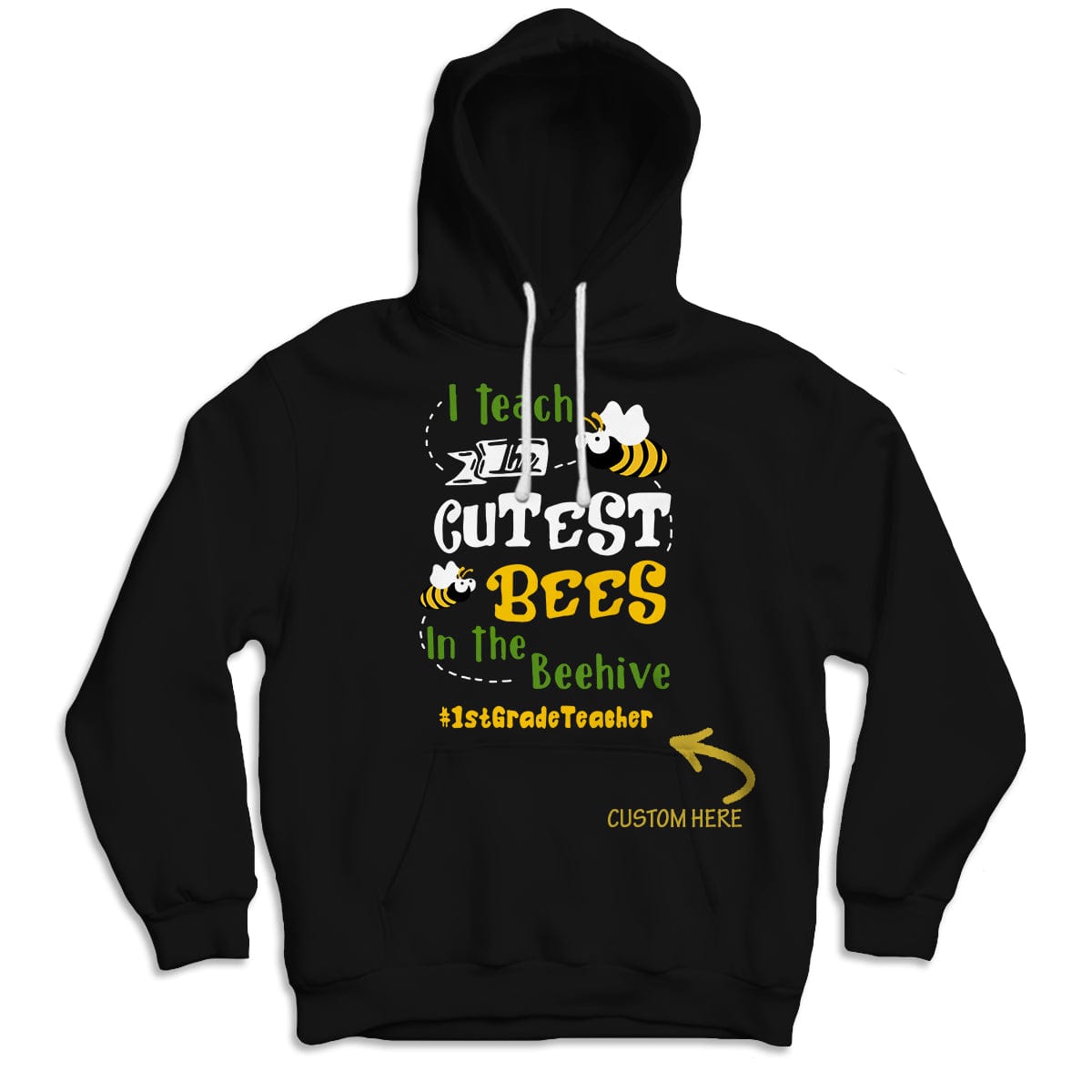 Personalized Teacher Shirts, I Teach Cutest Bees In The Beehive