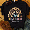 Elementary Teacher Shirts First 1st Grade, Rainbow Teacher Shirt