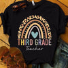 Elementary Teacher Shirts Third 3rd Grade, Rainbow Teacher Shirt, Gift For Teacher