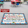 The Books We Will Read The Fun Things We Will Do, Personalized Teacher Doormat