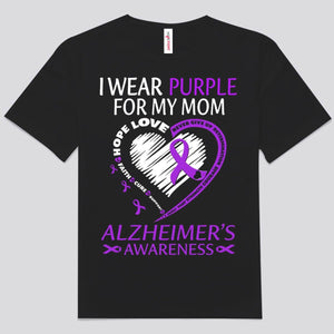 Llevo camisetas moradas por mi mamá con Alzheimer