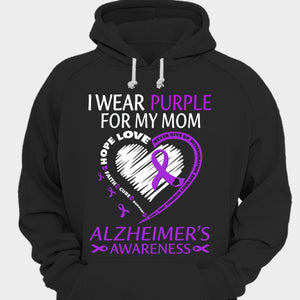 Llevo camisetas moradas por mi mamá con Alzheimer