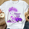 Purple Ribbon Tree Car, Alzheimer's Awareness T Shirt