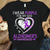 I Wear Purple For Dad, Ribbon Heart, Alzheimer's Awareness Shirt