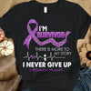 I'm Survivor, Alzheimer's Awareness Shirt, Purple Ribbon