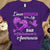 Llevo morado por papá, camiseta de apoyo a la concienciación sobre el Alzheimer, lazo con mariposa