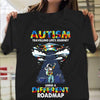 Autism Awareness Shirt For Kids, Travelling Different Roadmap, Puzzle Piece Astronaut