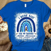 Autism Acceptance Awareness Shirt, I Wear Blue For Brother, Puzzle Piece Rainbow