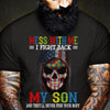 Autism Dad Shirt, Mess With Me I Fight Back, Skull American Flag, Autism Awareness Shirt