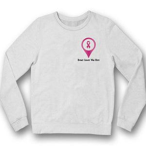 Cinta con el lema "El cáncer de mama estuvo aquí", camiseta de concientización para sobrevivientes del cáncer de mama