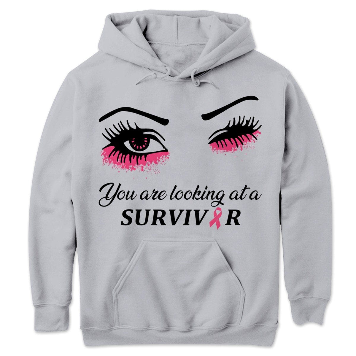 You Are Looking At A Survivor Breast Cancer Awareness Shirts