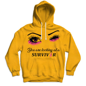 You Are Looking At A Survivor Breast Cancer Awareness Shirts