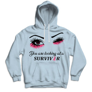 You Are Looking At A Survivor Breast Cancer Awareness Shirts