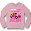 I Wear Pink For My Aunt, Ribbon Sunflower & Car, Breast Cancer Survivor Awareness Shirt